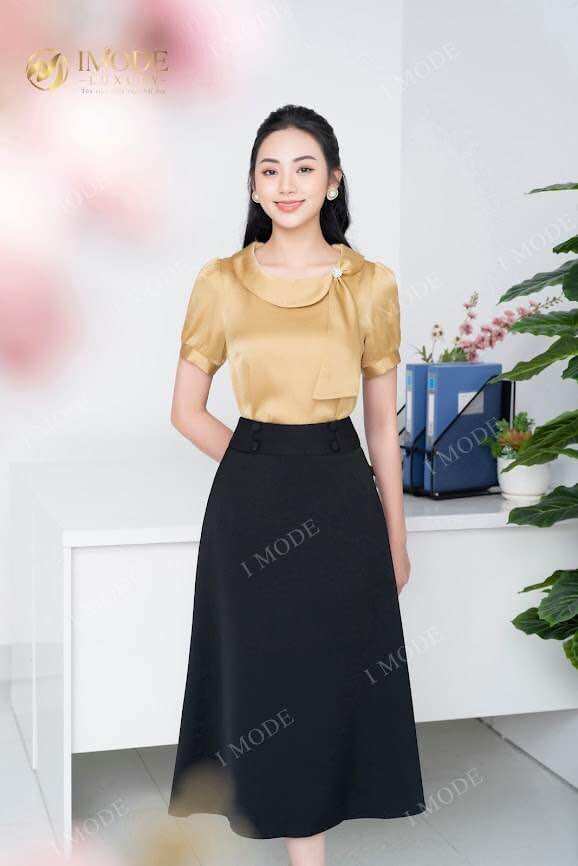 Áo cổ tròn tay ngắn 108