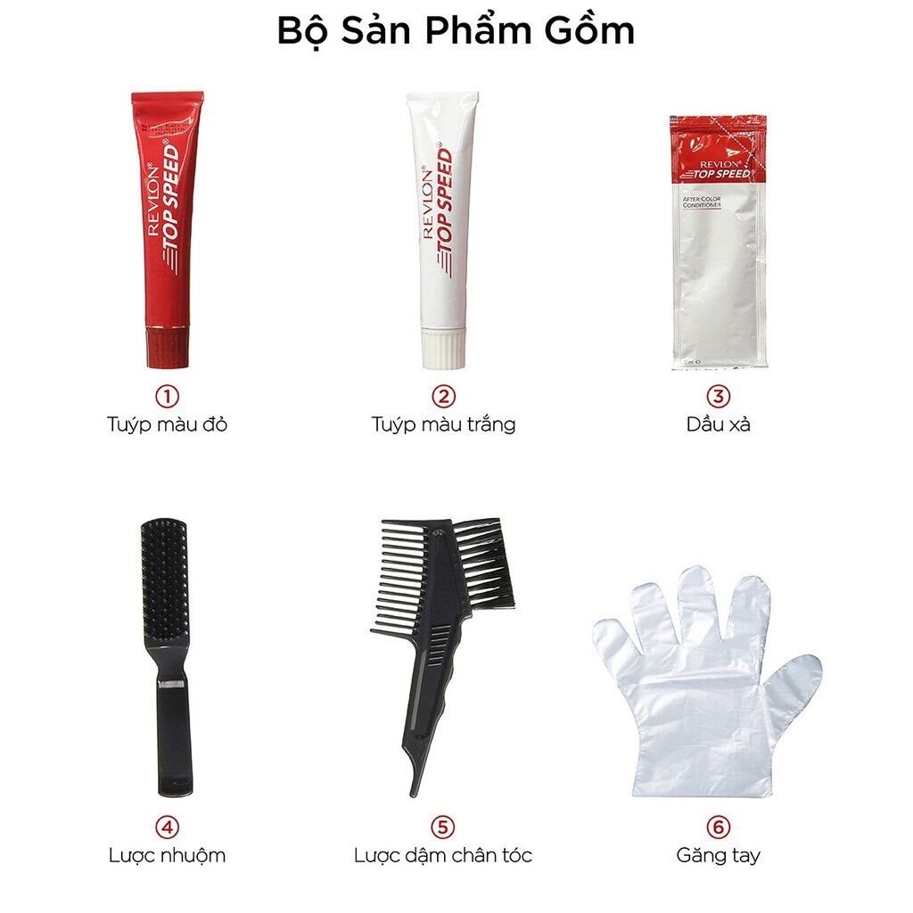 Nhuộm tóc revlon Phủ bạc 5p số 60M (màu Nâu Đen)