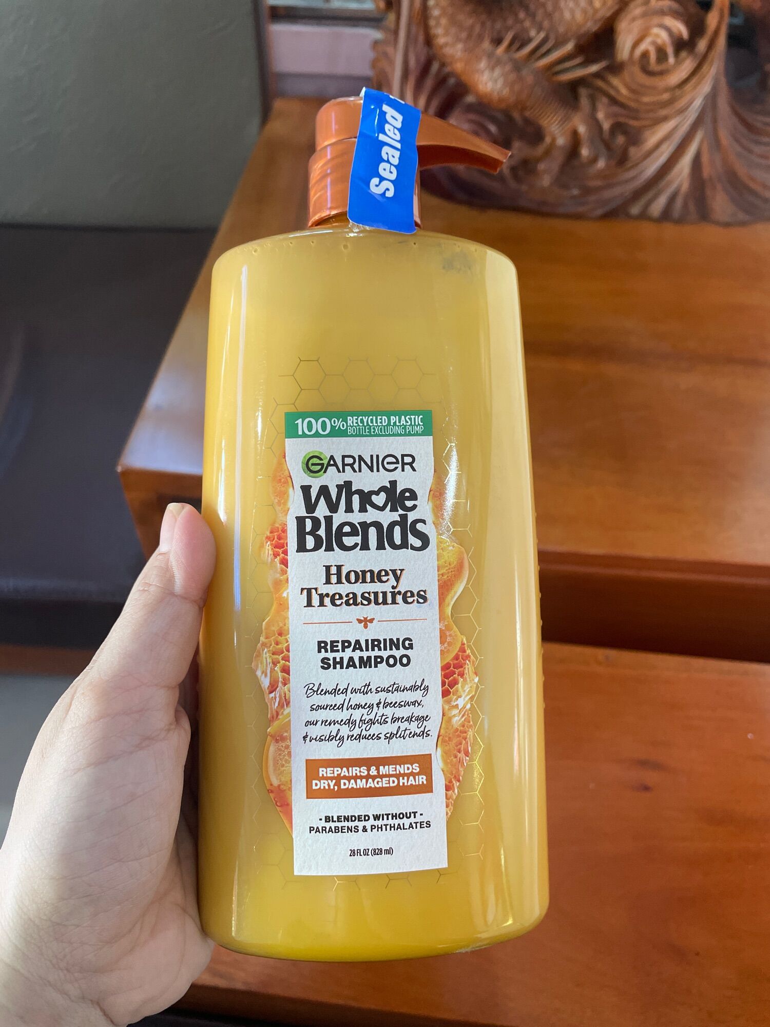 (Nhập từ Mỹ, Air, có Bill) Dầu gội và xả Garnier whole blends Honey