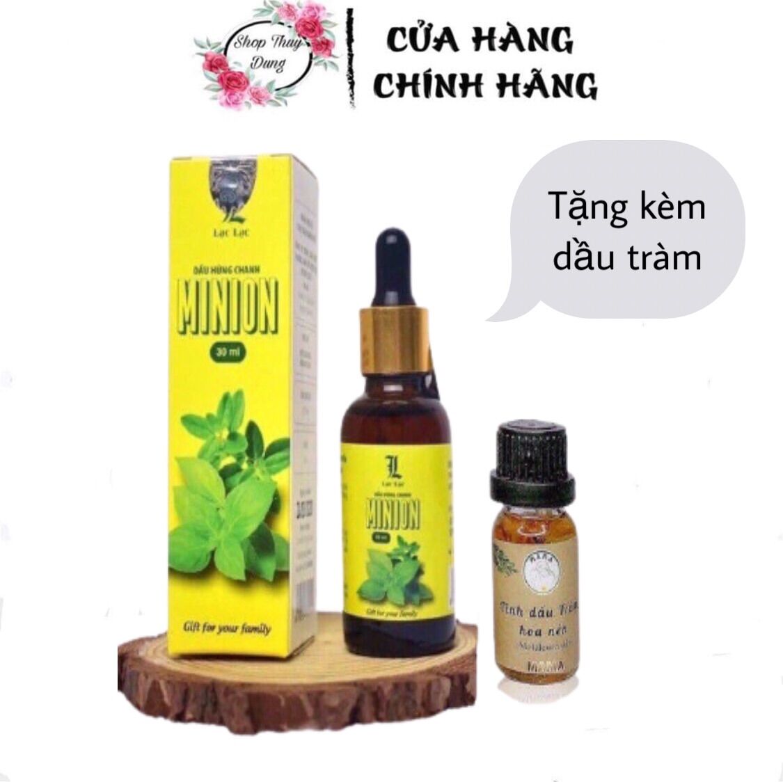 Tinh dầu Húng Chanh tặng Dầu tràm cho bé