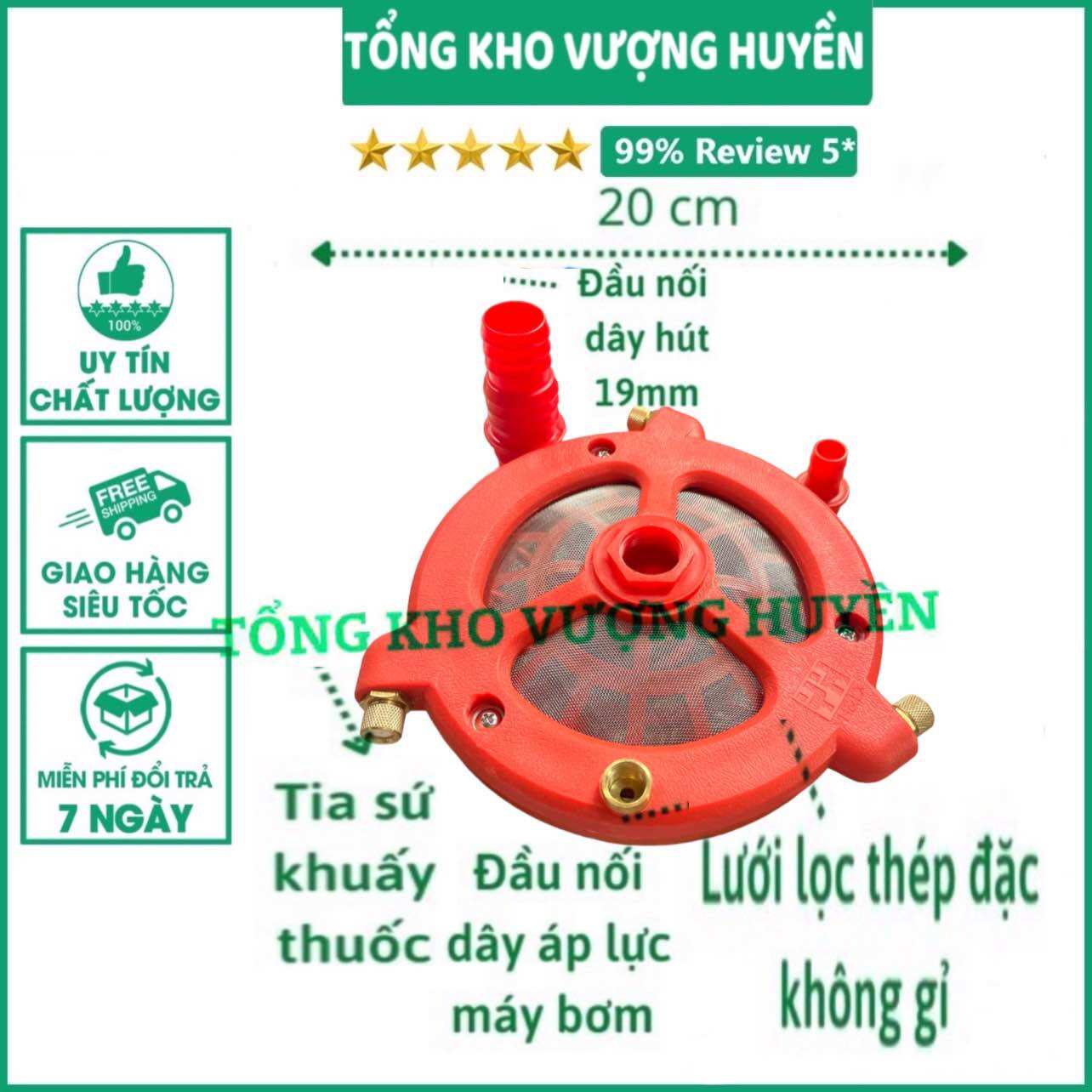Bộ đảo trộn thuốc sâu, phân bón lớn sử dụng 3 béc.