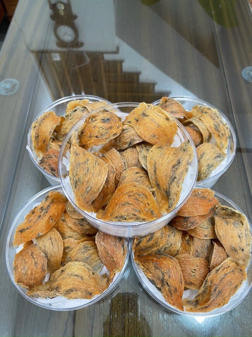 HỘP 50gram Huyết Yến Thô Nguyên Chất Yến Đảo Tự Nhiên Màu Cam Đậm tặng kèm nhíp và đồ chưng