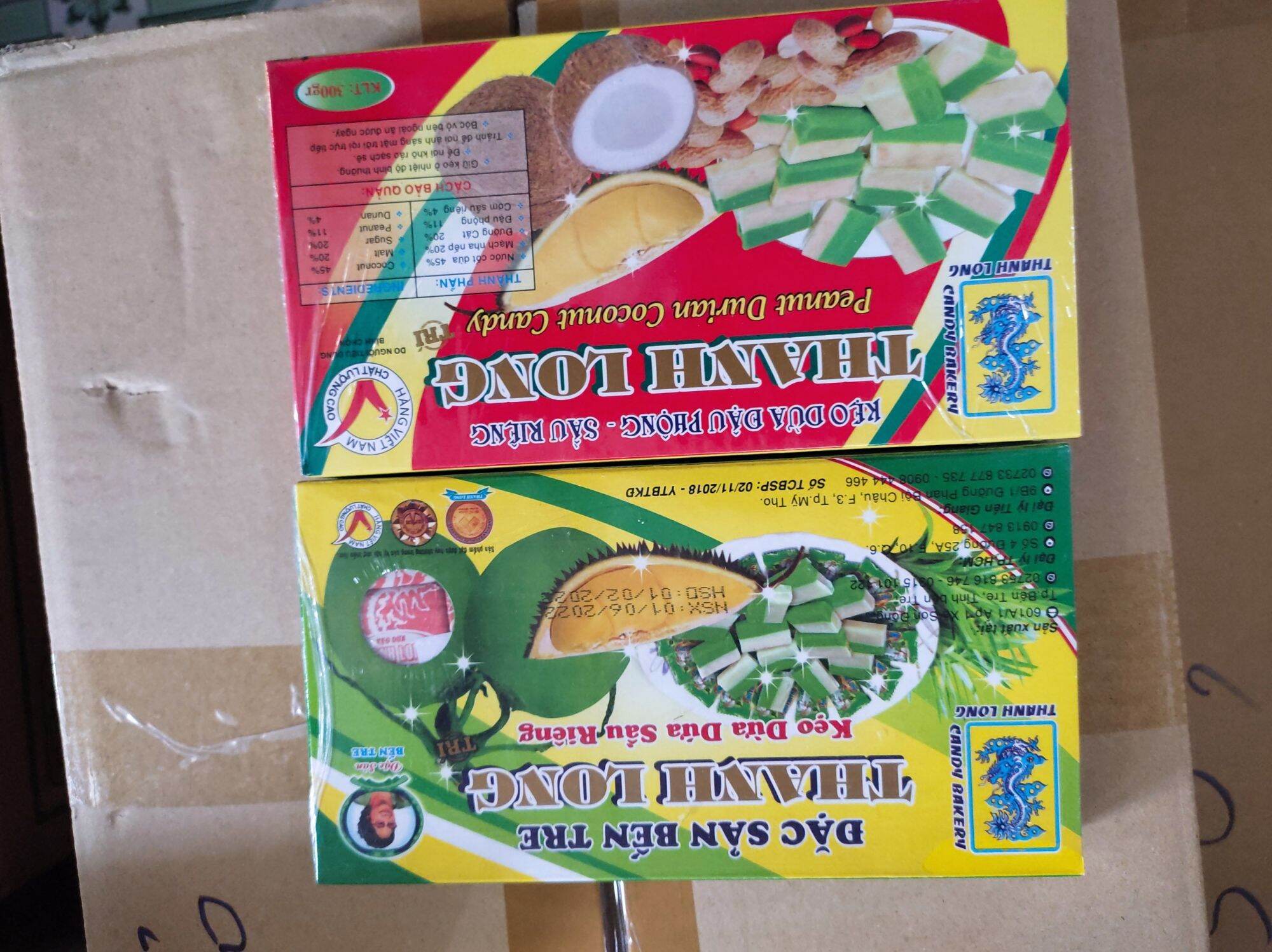 Kẹo dừa dứa sữa Thanh Long hộp 300g