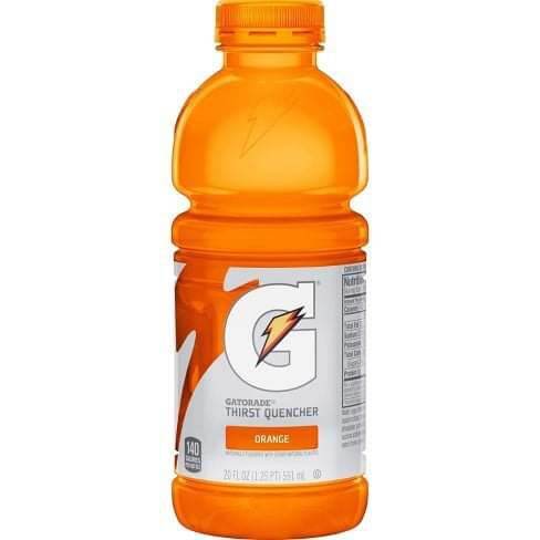 Lốc 4 chai nước thể thao Gatorade Orange (cam) ko 591ml chai của Mỹ