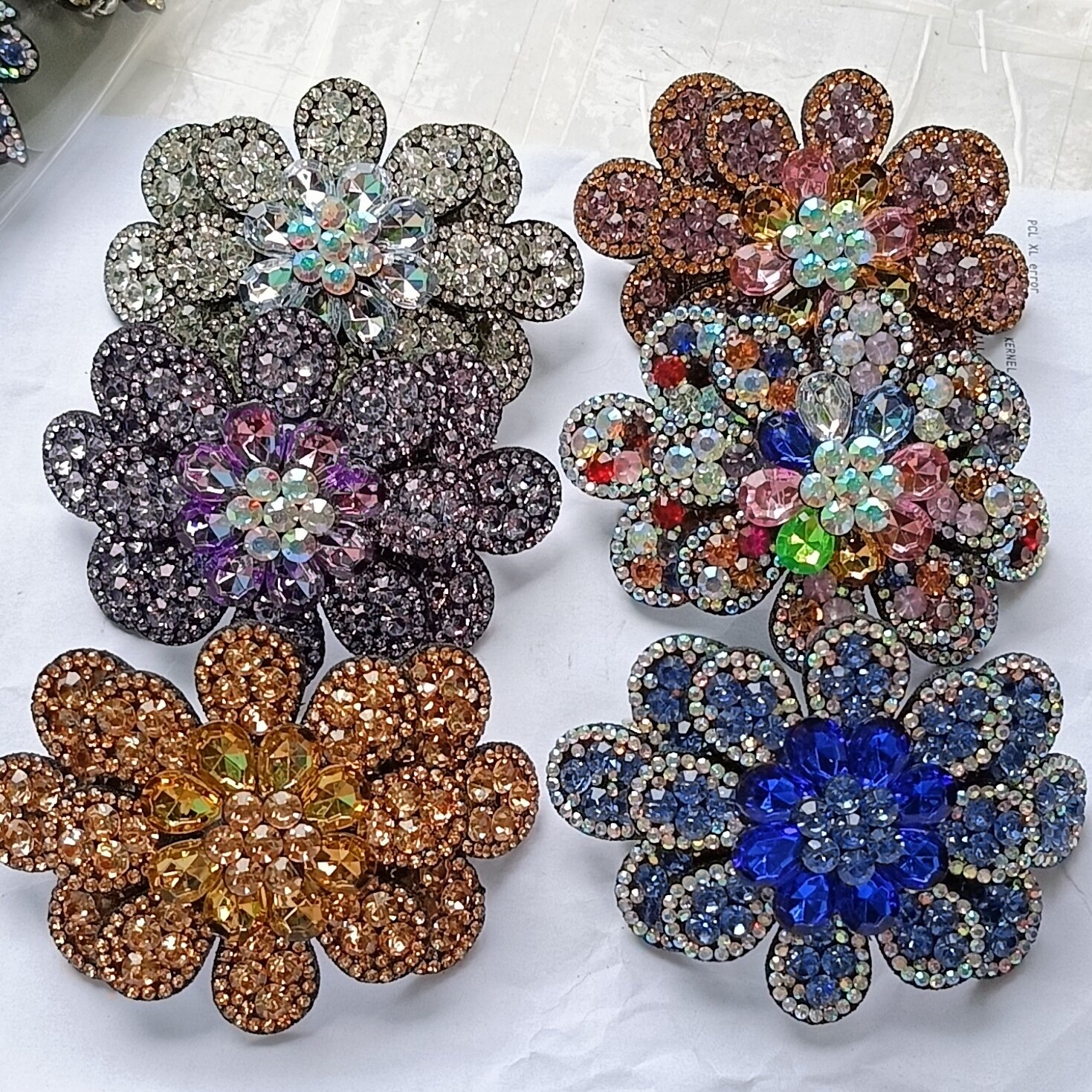 Kẹp tóc đính đá pha lê size lớn 10 cm cho nữ tóc nhiều