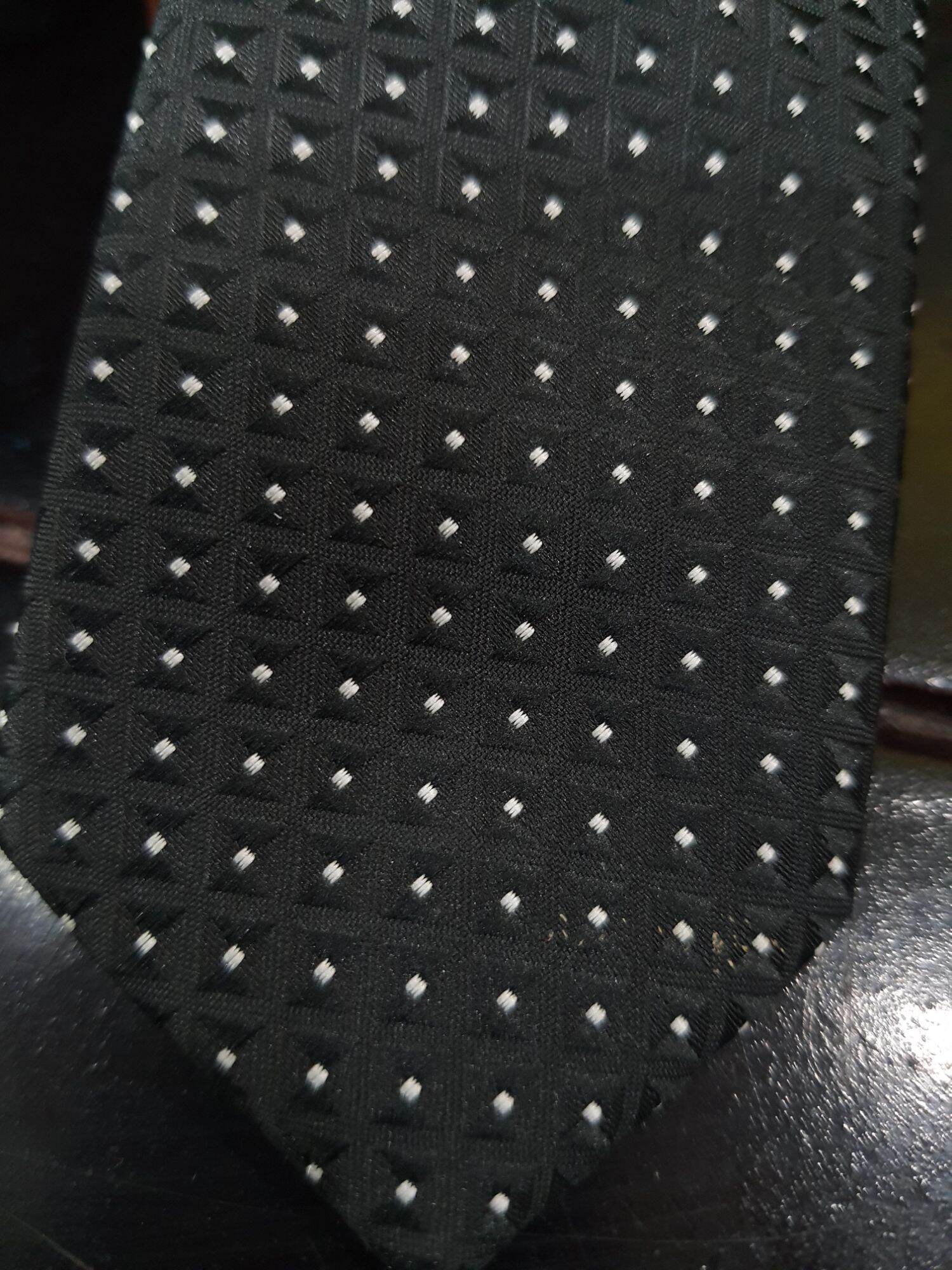 Ca Vat Caravat Cà Vạt Cravat Đen Nam Chấm Bi 5cm