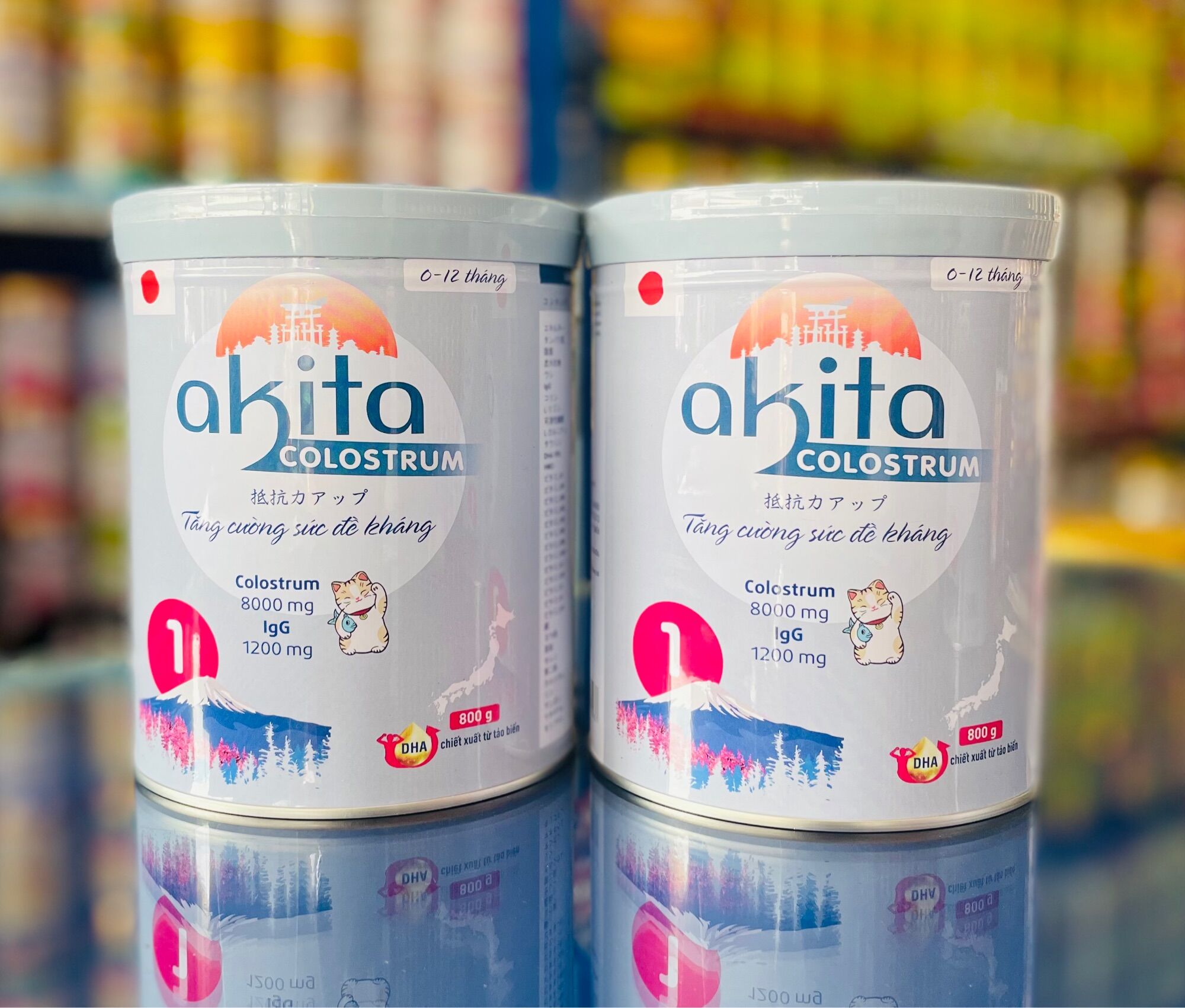 [Combo 3 Lon] Sữa Bột Akita Colostrum Số 1 (800g)