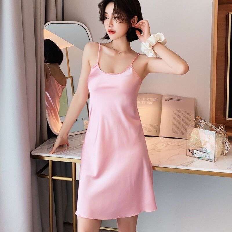 Váy ngủ lụa satin cao cấp VN200