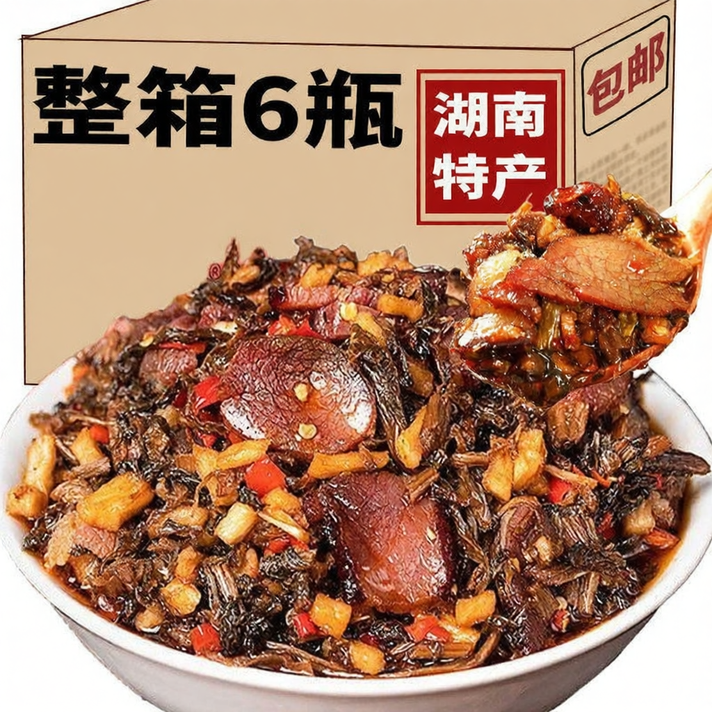 Cơm với Thịt Xông Khói và Rau theo Phong Cách Bà