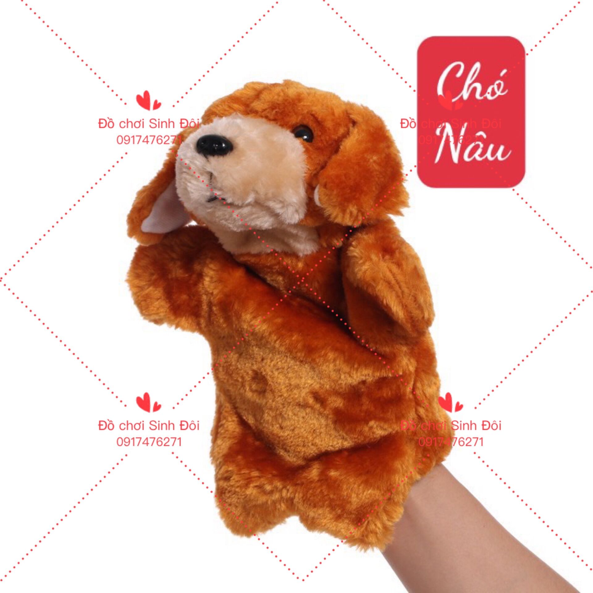 Thú bông Rối tay hình thú - chó bông