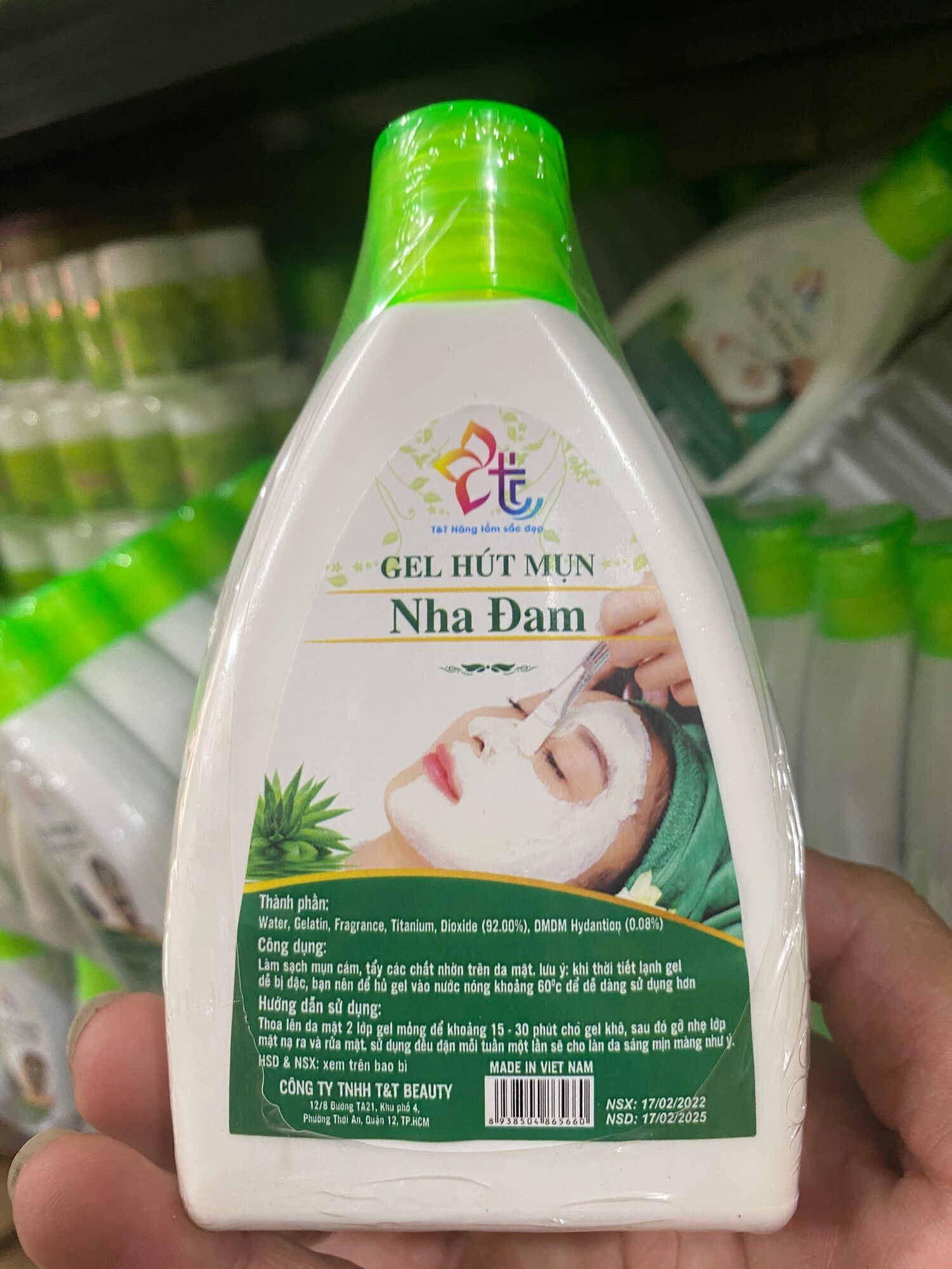 Gel hút mụn nha đam 200g lẽ 1 chai