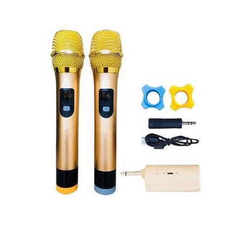 Bộ 2 micro không dây s-h108 dành cho amly, loa kéo