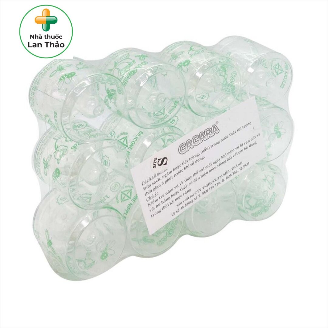 NÚM VÚ LY CACARA ĐỦ SIZE LỐC 12 CÁI
