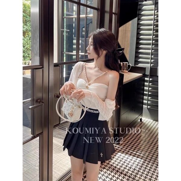 ÁO YẾM CROPTOP PHỐI XÍCH SIÊU SẸC XY VBC09
