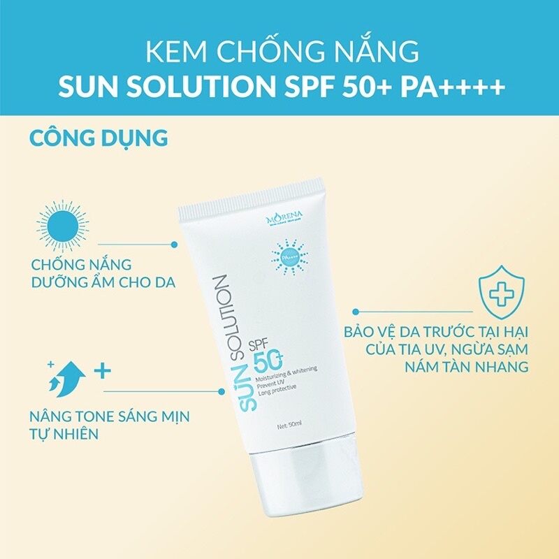 Kem chống nắng Morena Huyền Phi chính hãng - Chống tia UV Siêu Đỉnh, Dưỡng da, Nâng Tone 24h