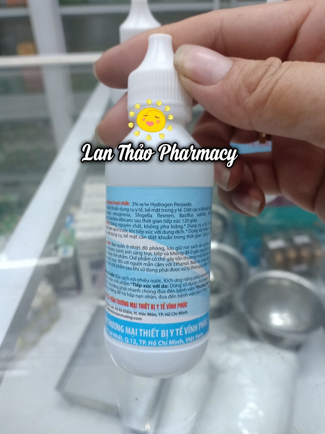 [lẻ 1 chai] DUNG DỊCH SÁT KHUẨN VẾT THƯƠNG OXY GIÀ 60ML VĨNH PHÚC