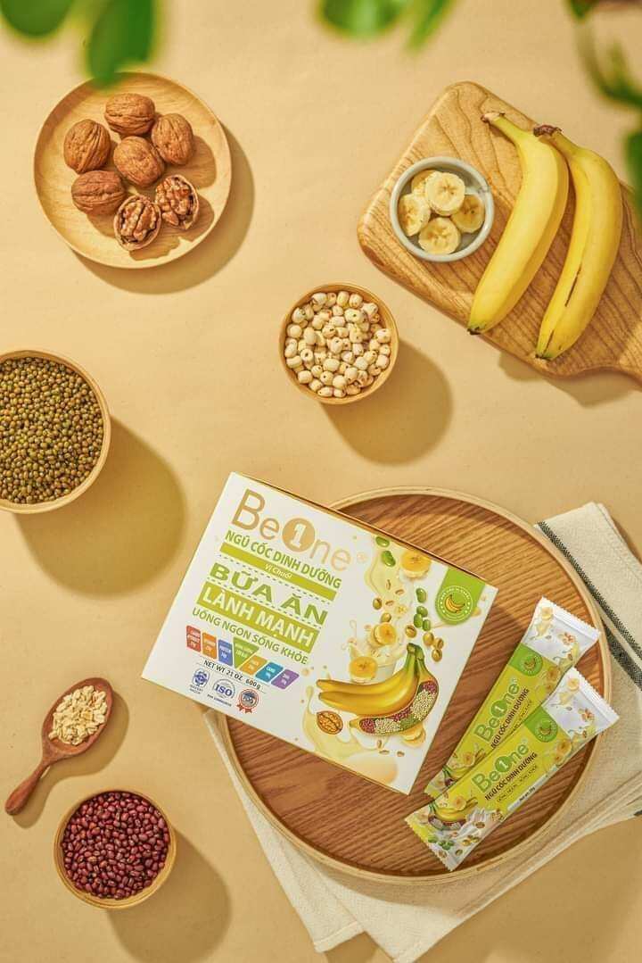 [ Ngũ cốc Beone chuối ]  hỗ trợ tăng cân biếng ăn 20 gói