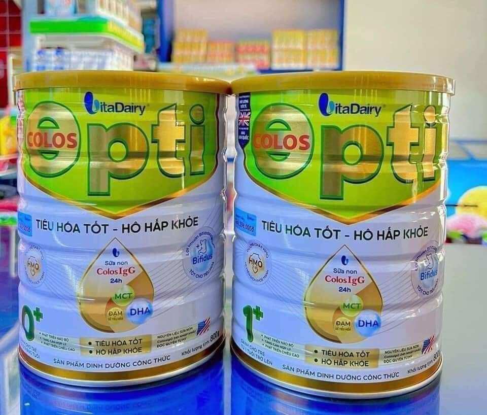 Sữa bột colos opti-tiêu hoá tốt- hô hấp khoẻ số 0+, 1+