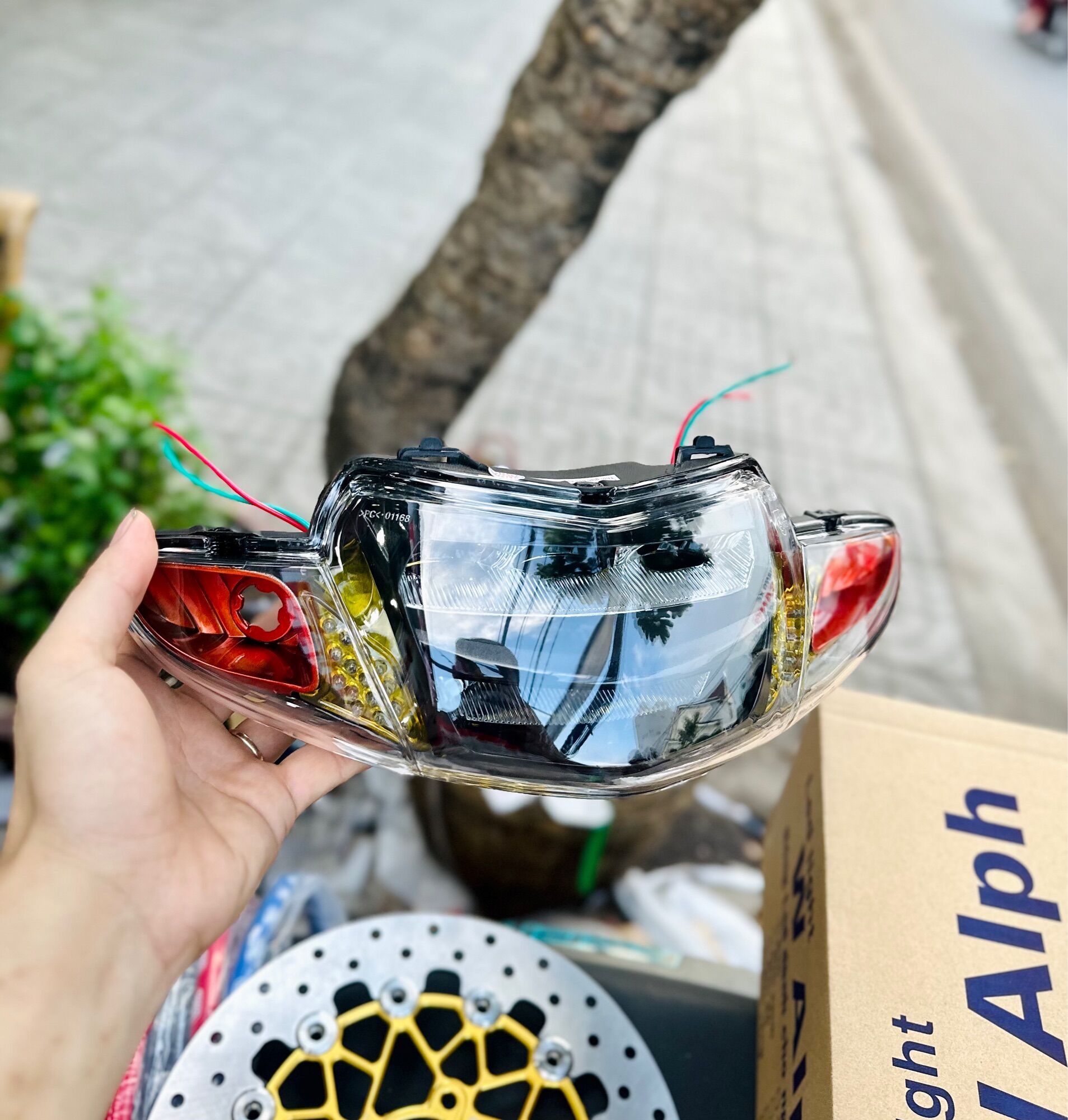 Pha đèn 2 tầng Wave anpha ZX Light Chính Hãng
