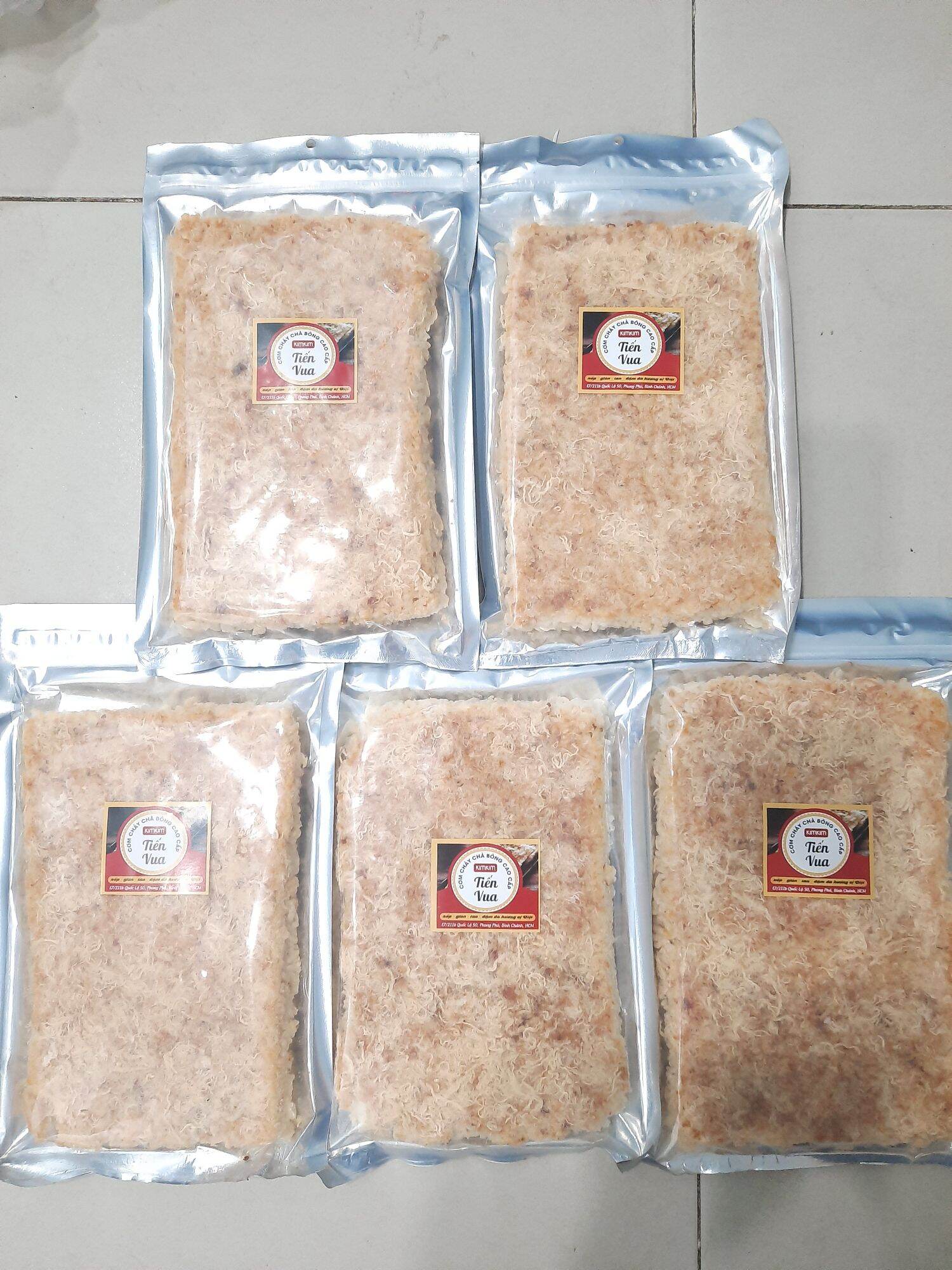 Combo 5 bịch Cơm cháy chà bông cao cấp Tiến Vua