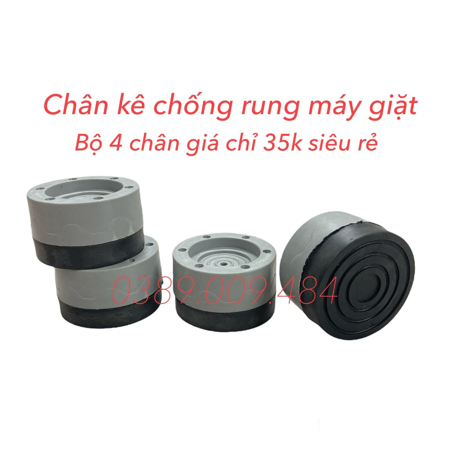 Bộ chân đệm kê chống rung máy giặt Chân kê máy giặt