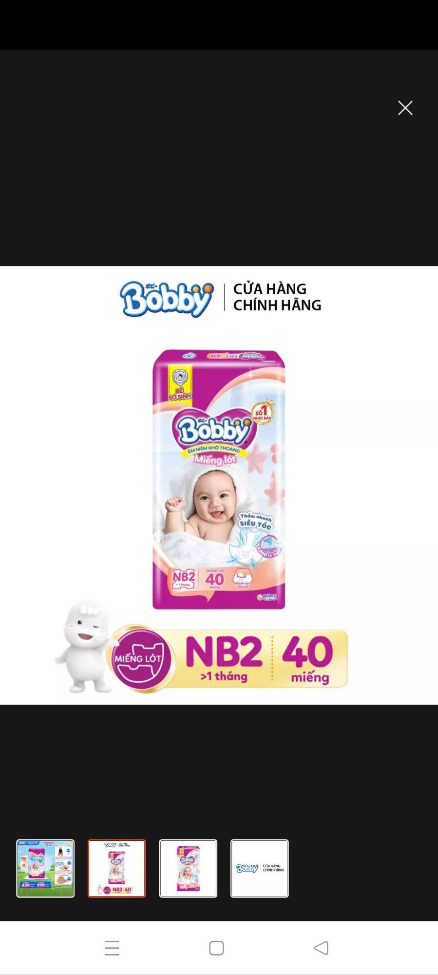 Tả Lót Xơ Sinh NB2.... 40 Miếng