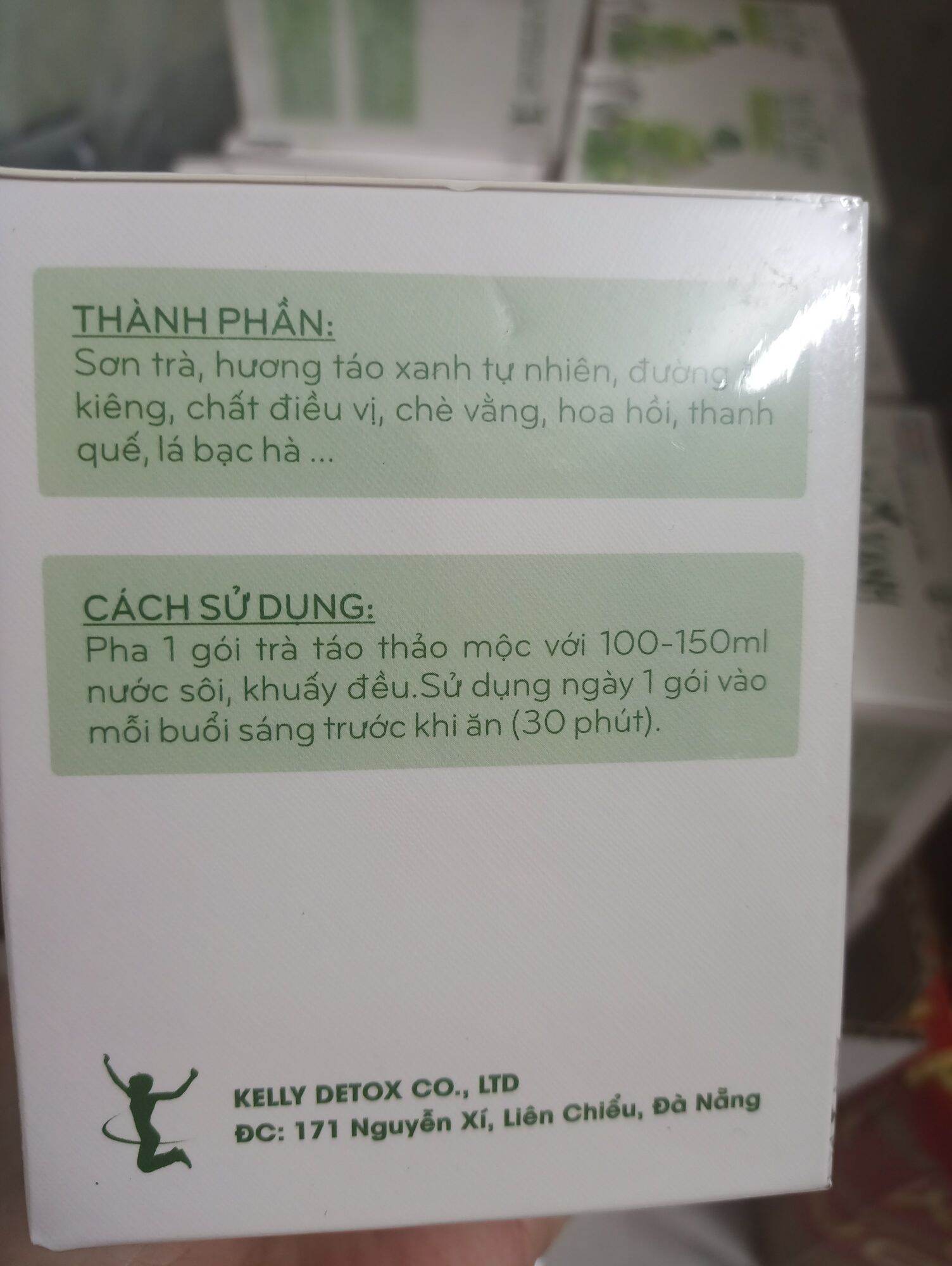 [tặng set 3 gói] TRÀ TÁO XANH GIẢM CÂN KELLY
