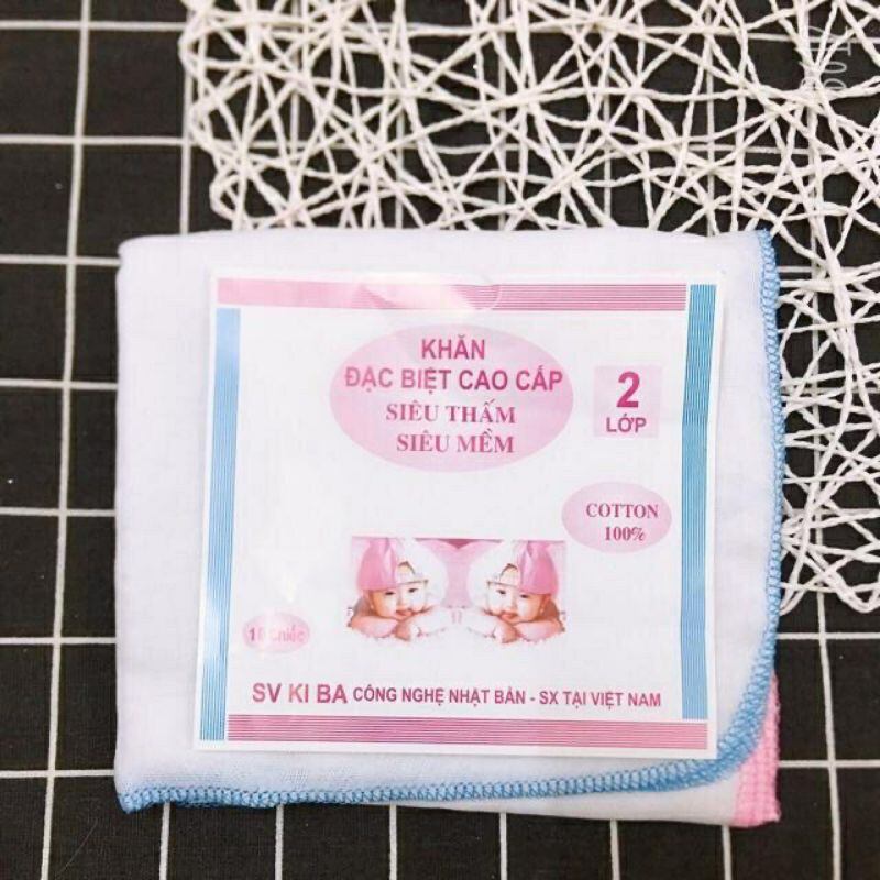 Sét 10 khăn xô cotton cho bé
