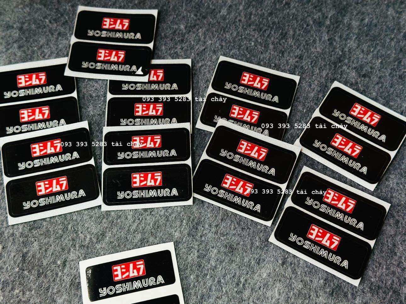[ 1 CẶP ] TEM STICKER MINI NỀN PHẢN QUANG DÁN TRANG TRÍ XE