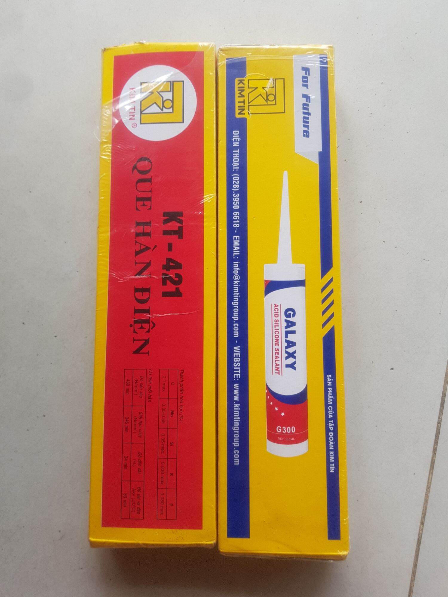 Que hàn sắt Kim Tín 2.5mm 150 cây( 1 hộp 2.5kg)