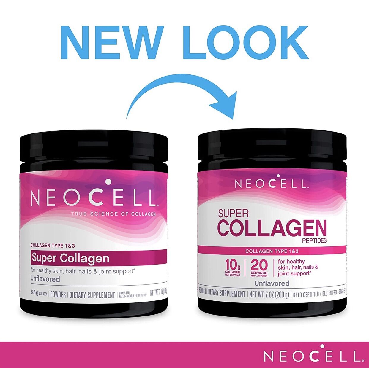 [Bill Mỹ]Collagen thuỷ phân Super collagen Neocell 200gr