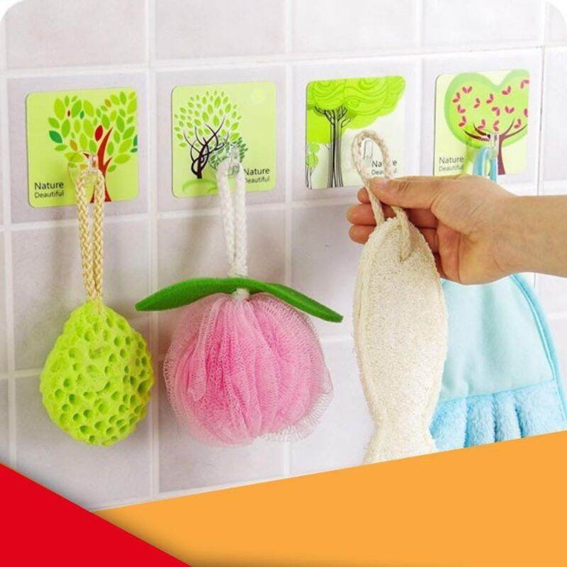 Combo 5 móc dán tường 3d loại to 75*9 cm
