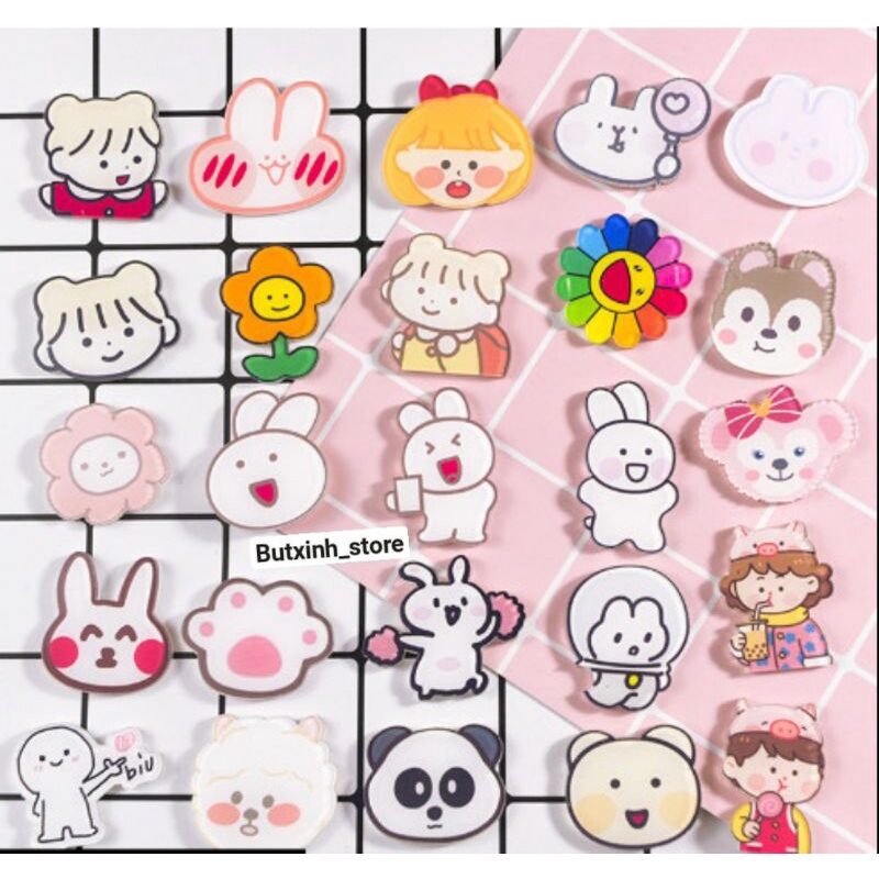 Huy hiệu cài áo, pin cài balo túi xách dễ thương