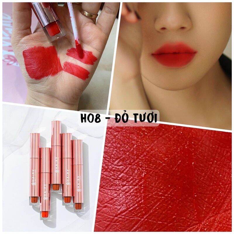 [Nhập RS0822 giảm 30k cho đơn 99k]Son Kem Lỳ Ha:py Matte Lip cream Minigarden