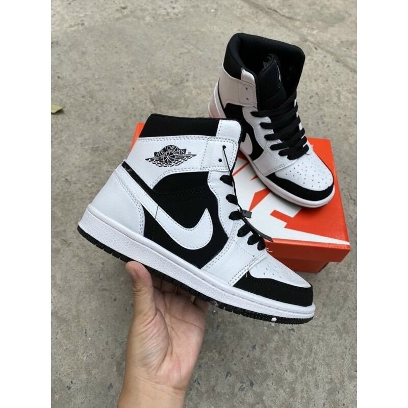 Giầy JD1 panda trắng đen cao cổ siêu rẻ đẹp fullbox