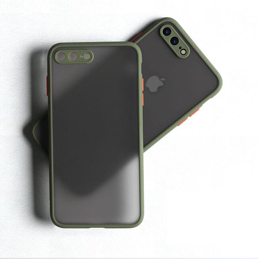 Ốp Iphone Lưng Nhám Nhiều Màu Bảo Vệ Camera (Basic Cam)