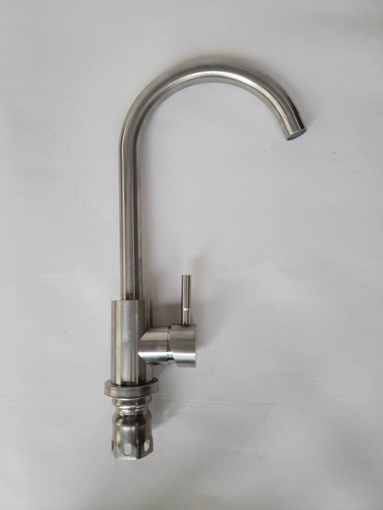 Vòi chậu rửa chén inox 304 nóng lạnh