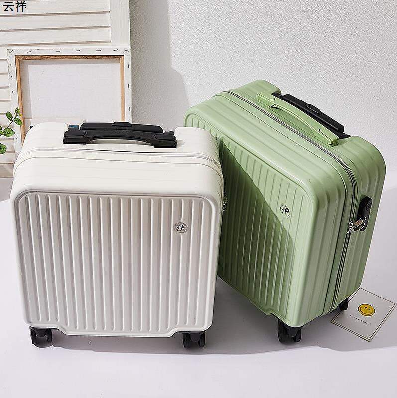Valy Hành Lý Mini 18 Inch Nữ Mẫu Mới Vali Đi Máy Bay Vali Da Học Sinh Gọn Nhẹ Loại Nhỏ Vali Kéo Nam Vali Du Lịch