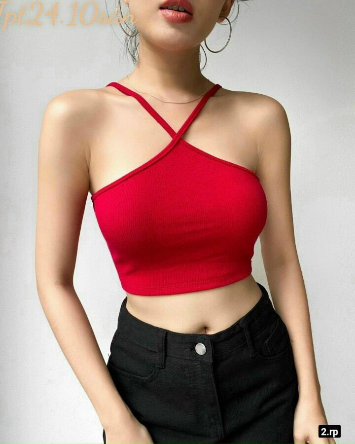 ÁO KIỂU CỔ DÂY YẾM ÁO CROPTOP FORM 45KG(C)