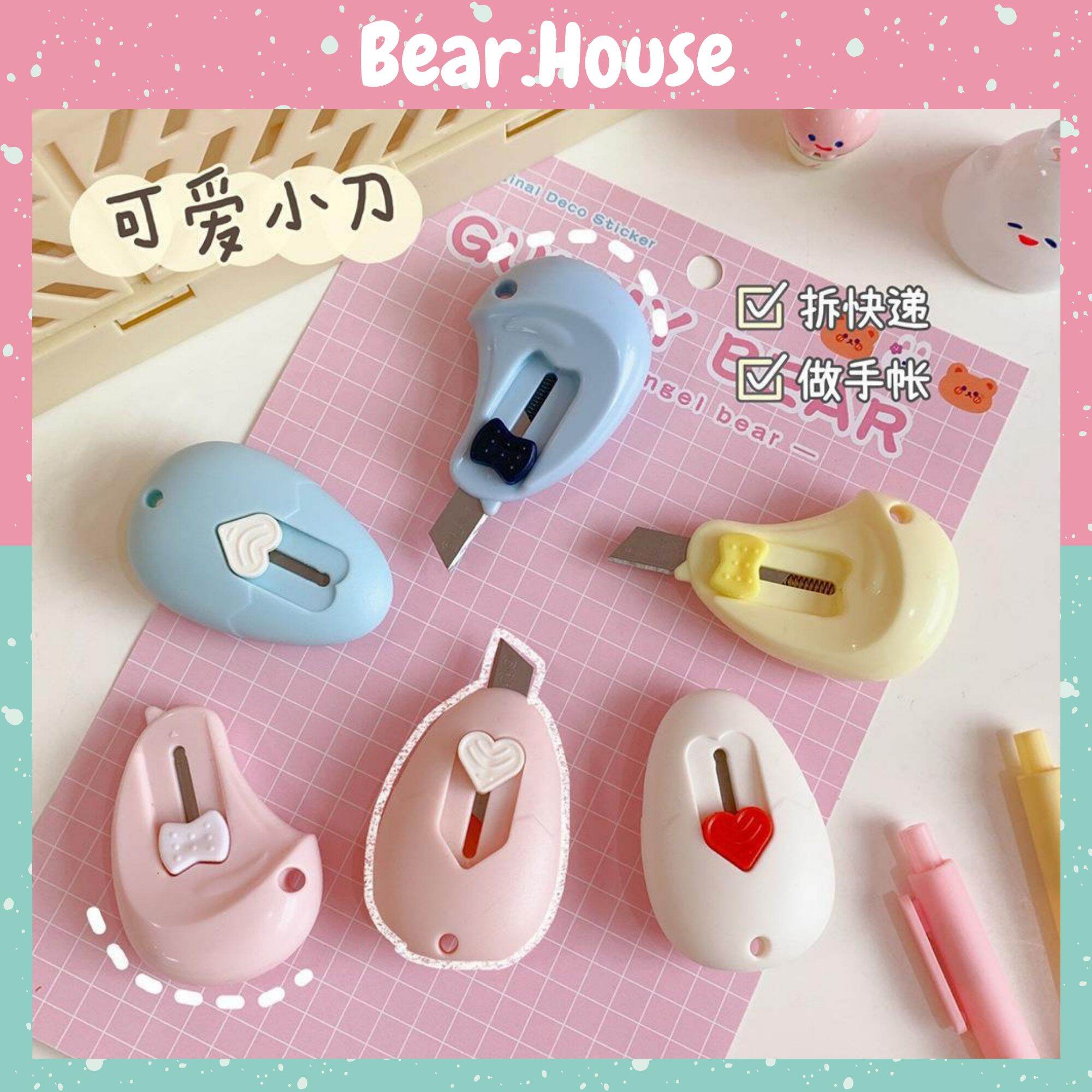 [HCM]??Dao Rọc Giấy Mini Bỏ Túi Hình Dáng Quả Trứng Gà Màu Sắc Xinh Xắn Bear.House