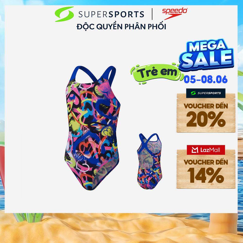 SPEEDO Đồ bơi một mảnh bé gái Pt Alv Pwrbck Jf 8-00373416636