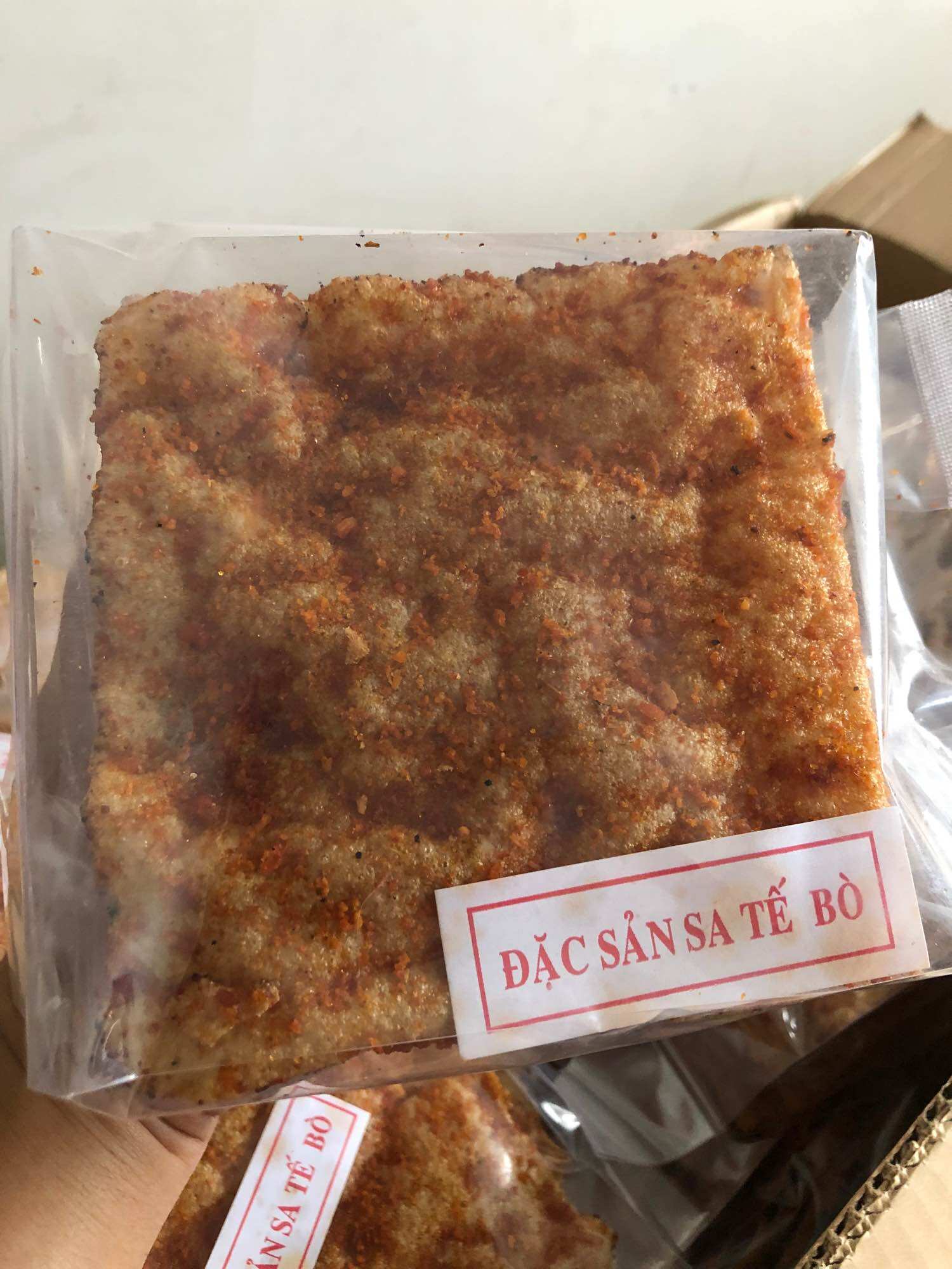 Bánh tráng nướng bò khô sate