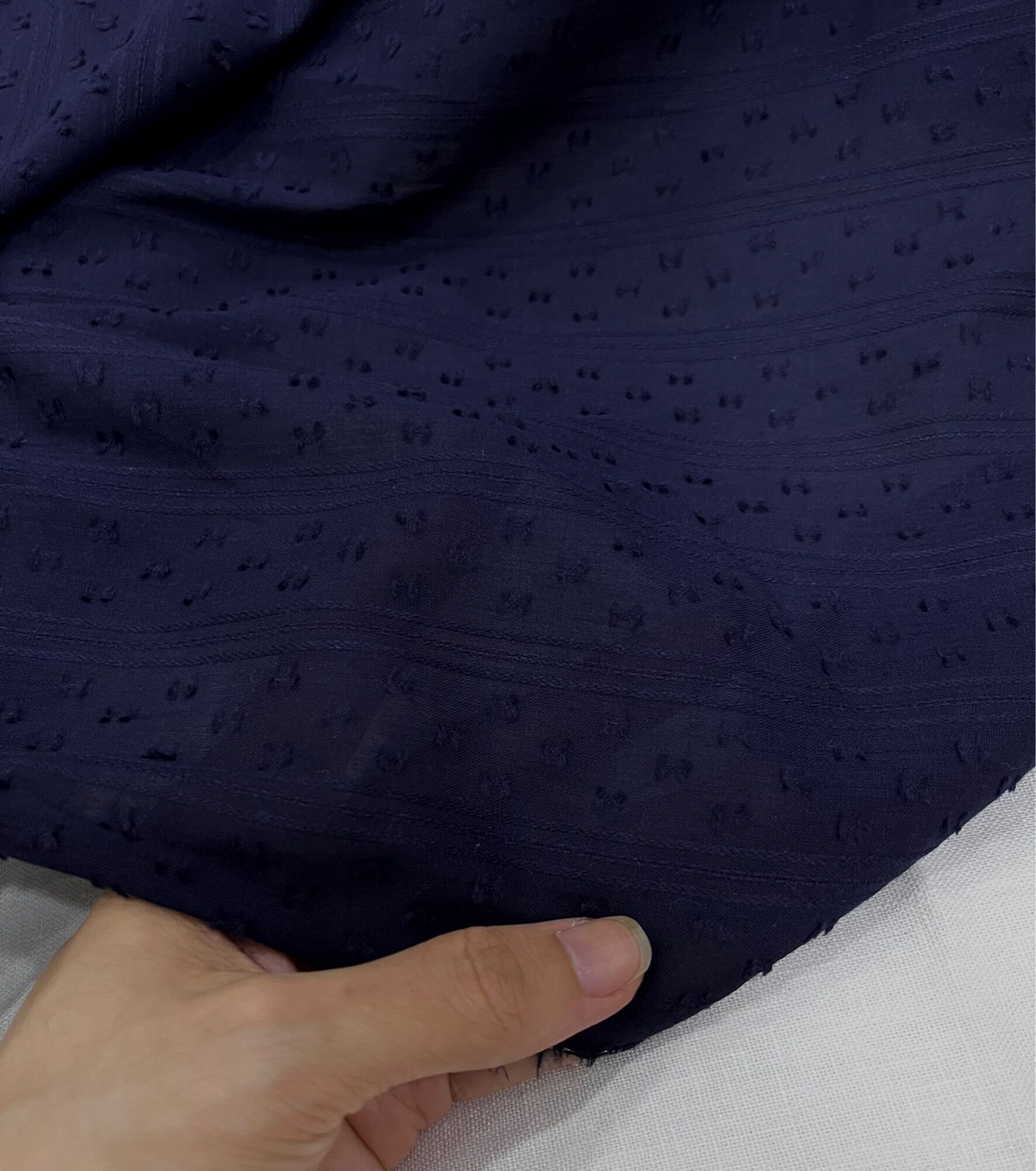 Vải Xô Cotton Dệt Hạt Mềm Rũ Khổ 1m40
