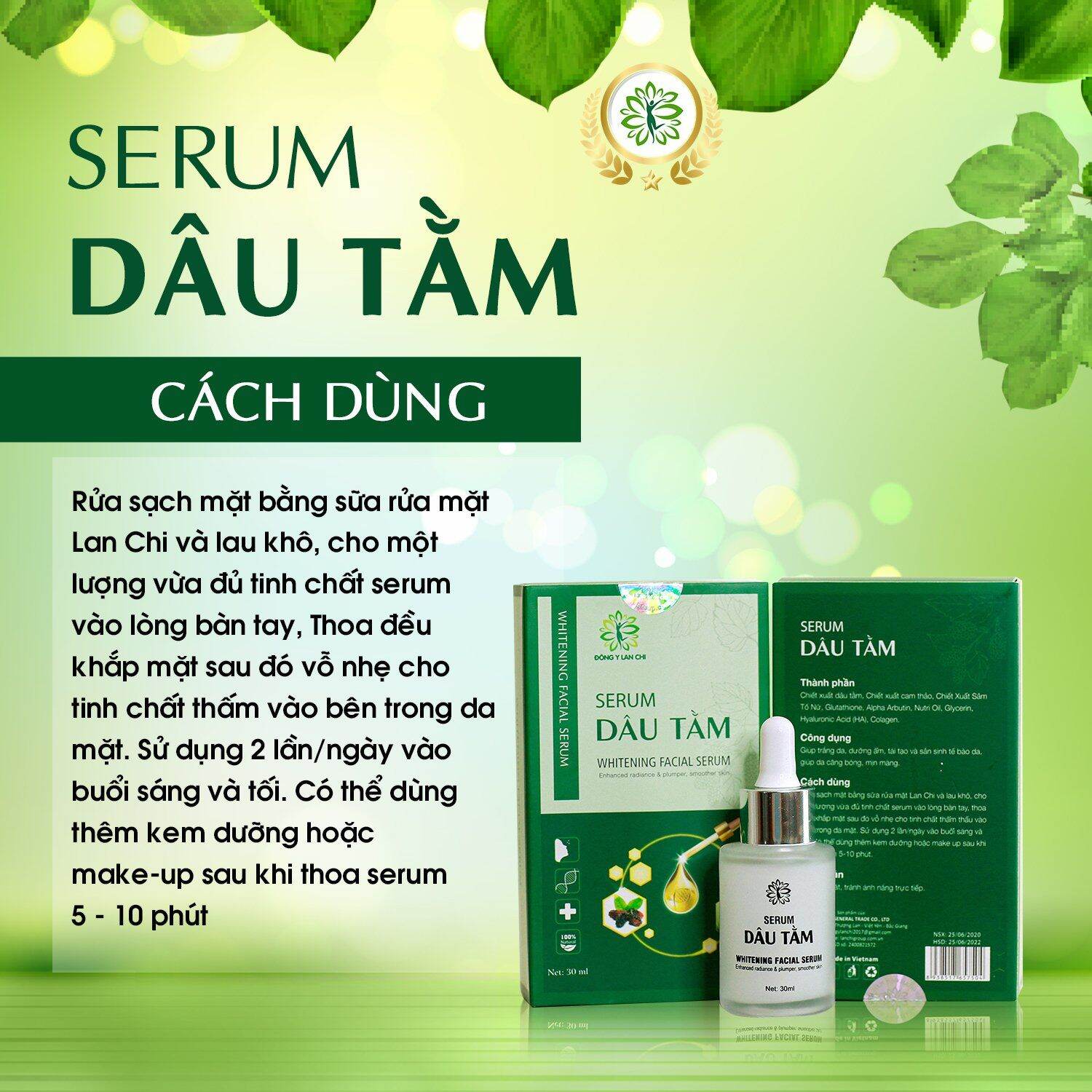 Serum dâu tằm Lan Chi : dưỡng da chăm sóc da