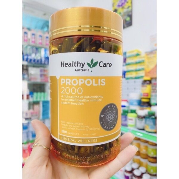 Viên keo ong propolis 2000 healthy care úc 200 viên