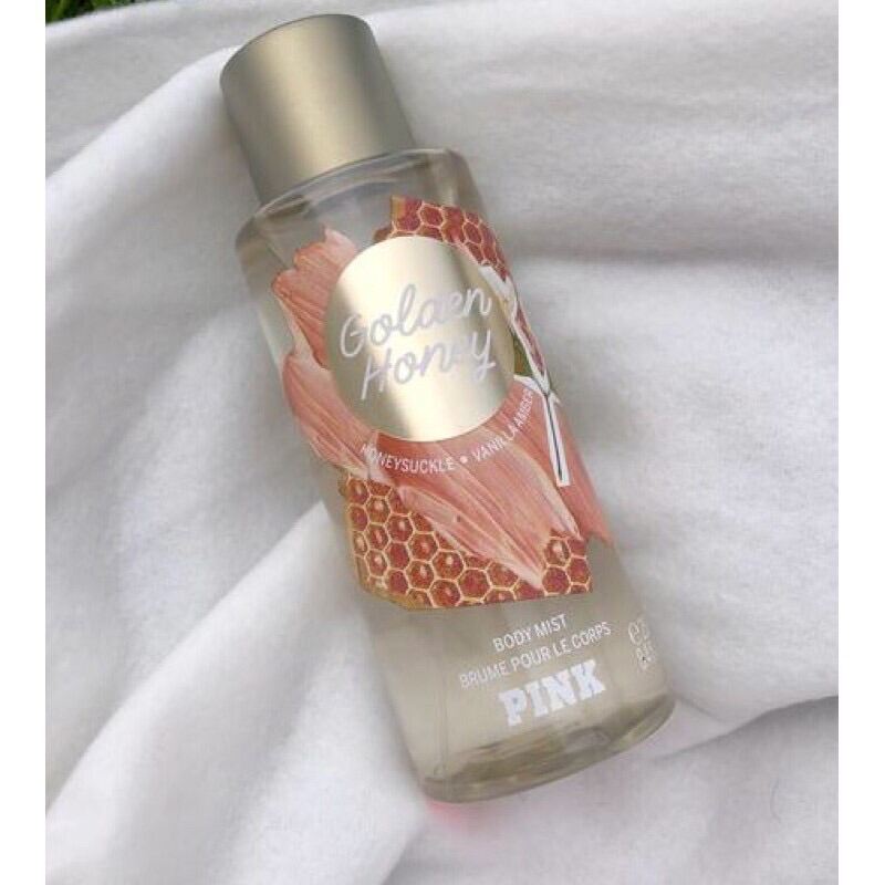 [Auth] Xịt thơm lưu hương toàn thân Victoria’s Secret Pink - Golden Honey 250ml