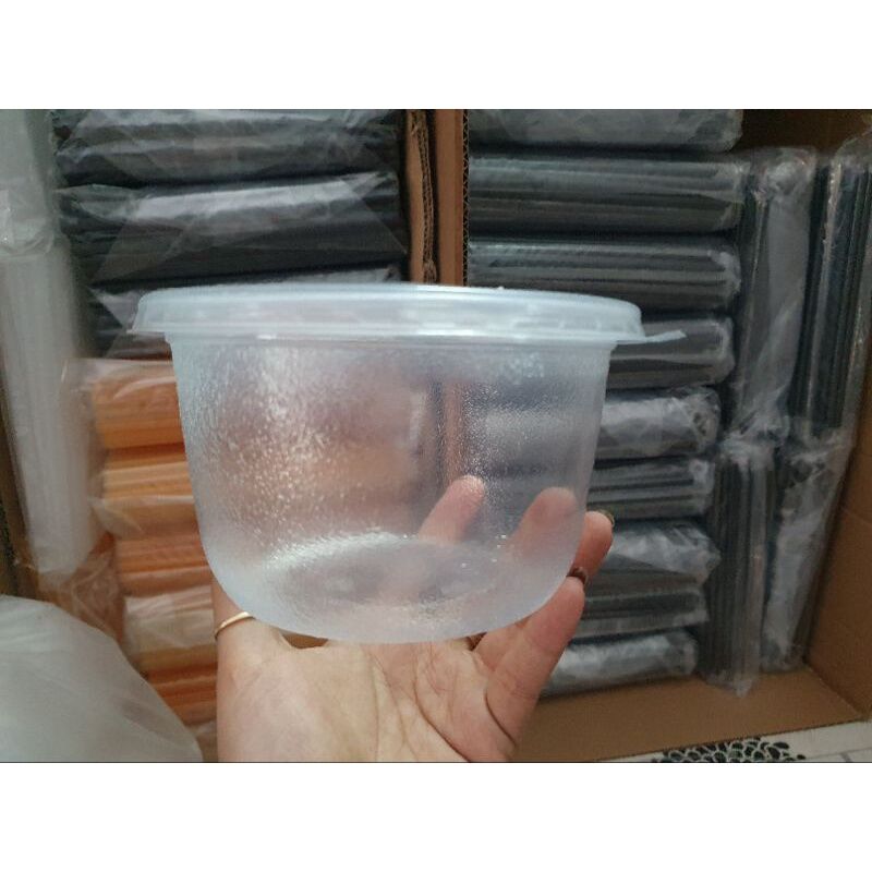 Lốc 50 Tô nhựa 1000 ml có nắp đậy kín