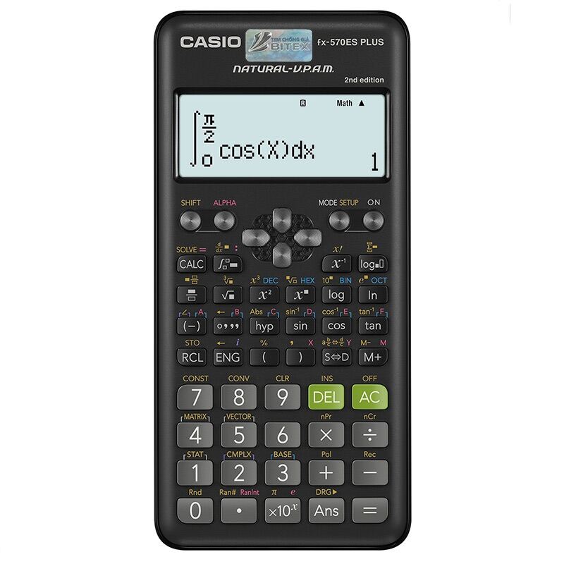 Máy tính Casio FX-570ES Plus - 570es plus - bảo hành 1 năm