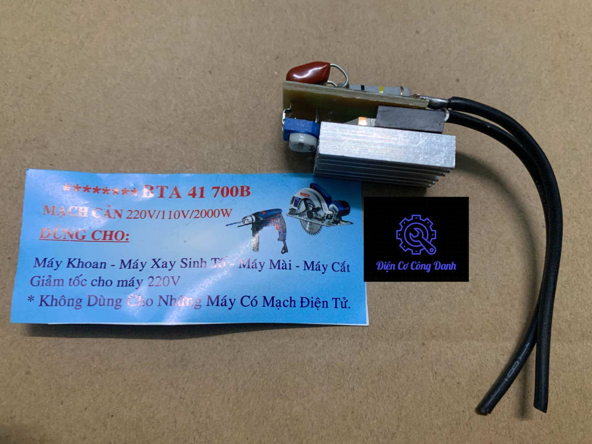 Mạch cản 220v/110v/2000w giảm tốc cho máy 220v