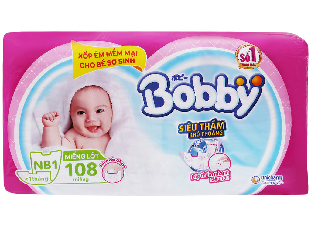 Miếng lót sơ sinh bobby NB1